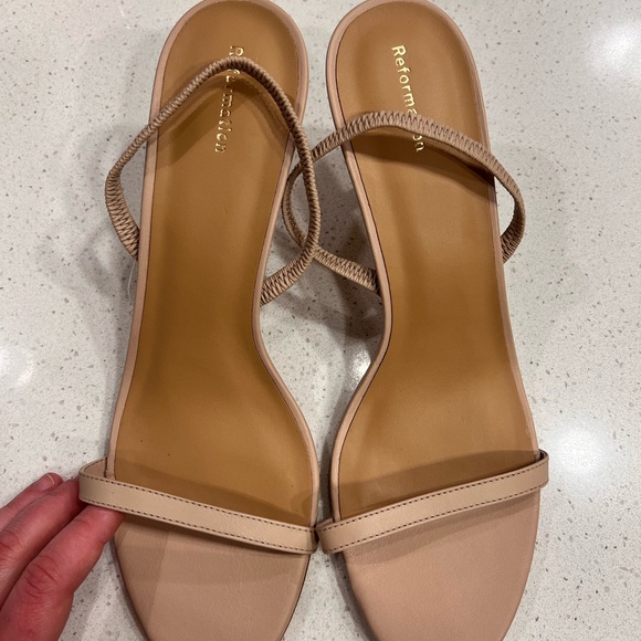 Reformation Beige Strappy Sandals - Picture 1 of 5